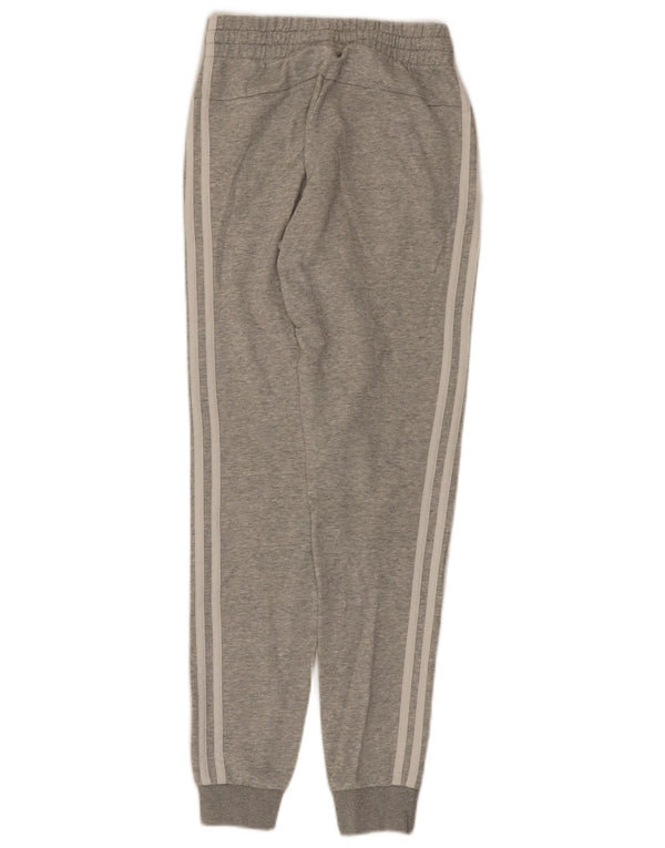 Adidas Womens Tracksuit Trousers Joggers UK 0/2 2XS  Grey Cotton