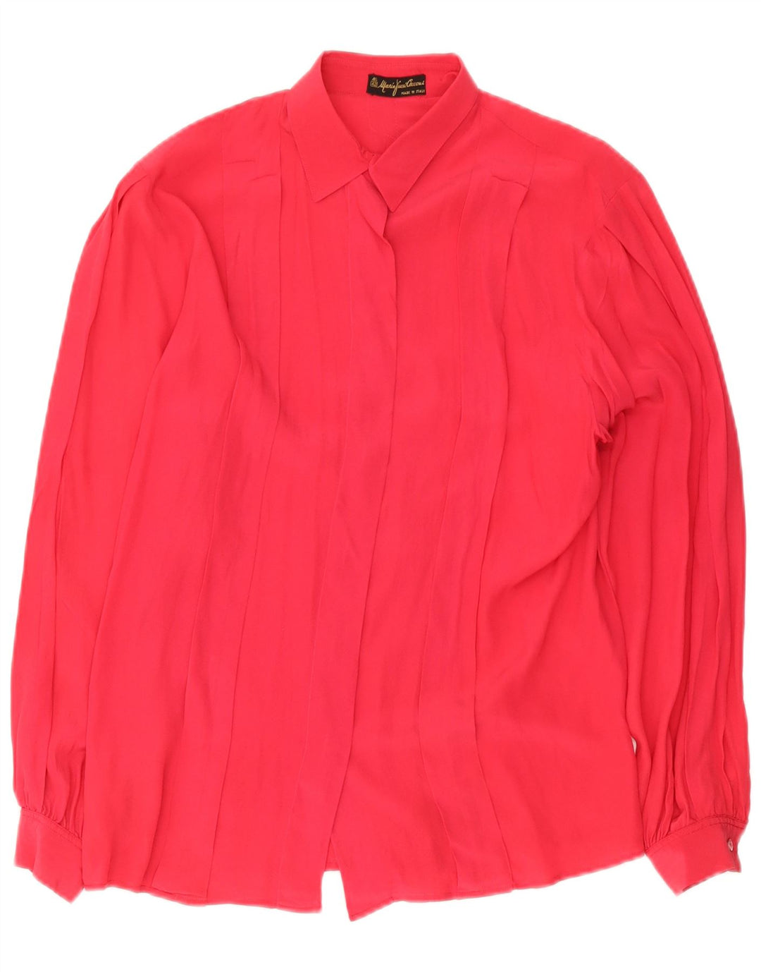 Mario Pucci Cecconi Womens Shirt Blouse IT 42 Medium Pink Acetate