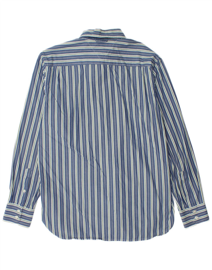 Camicia da uomo Tommy Hilfiger in cotone a righe blu medio