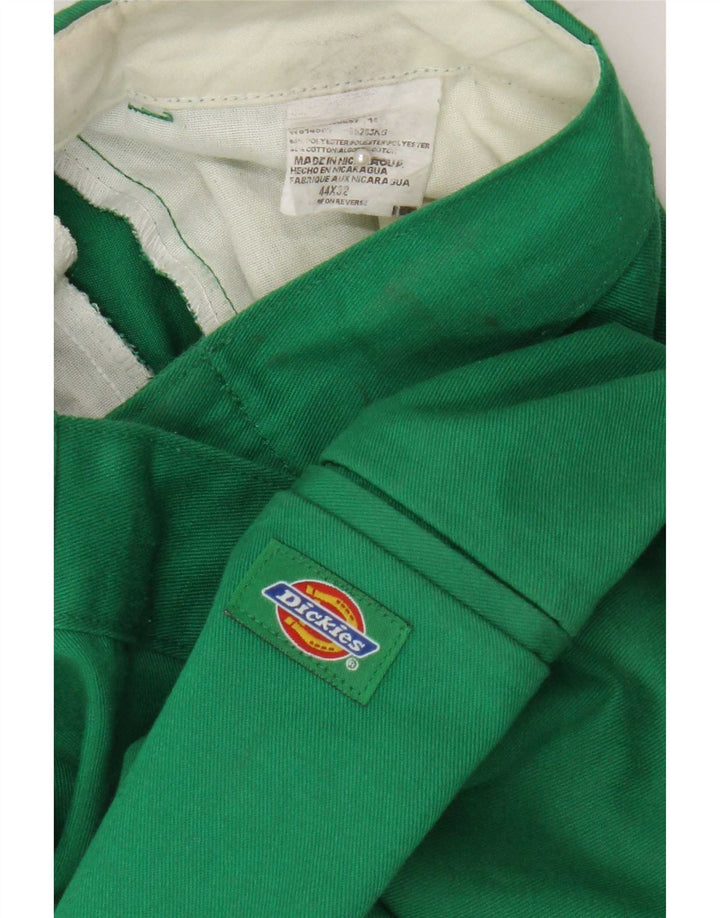 Calças cargo retas masculinas Dickies W44 L32 poliéster verde