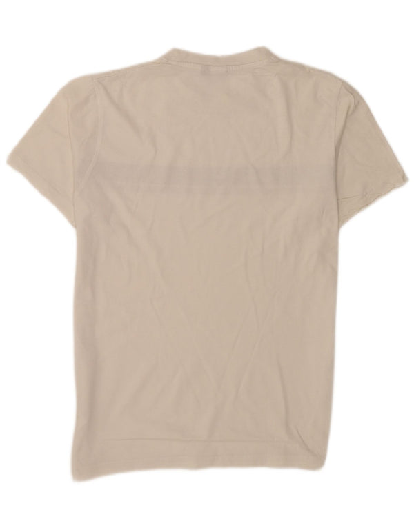 Sergio Tacchini Herre T-shirt Top Medium White Colourblock Bomuld