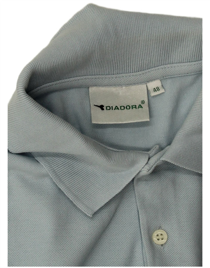 Diadora Mens Polo Shirt IT 48 Medium Blue
