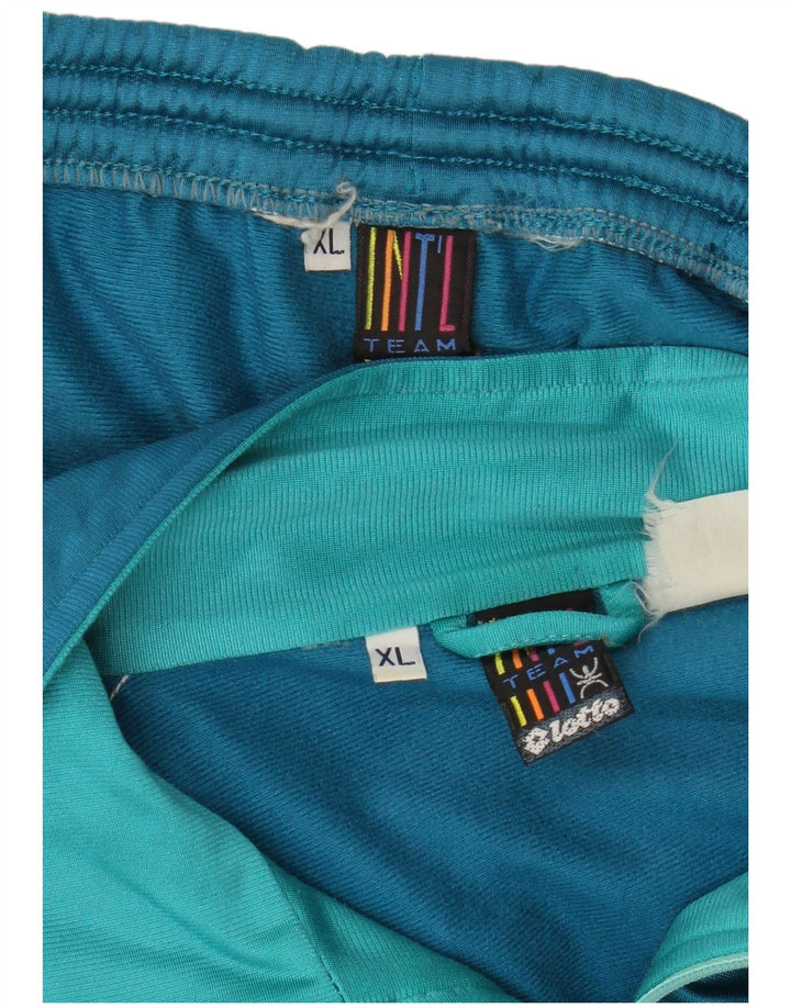 Lotto Mens Graphic Full Tracksuit XL  Blue Colourblock