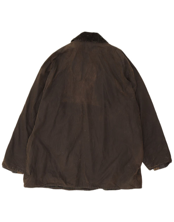 Barbour Mens Beaufort Loose Fit Waxed Cotton Jacket EU 48 Medium Brown