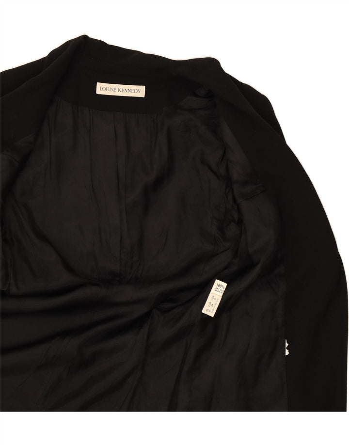LOUISE KENNEDY Womens 1 Button Blazer Jacket EU 34 XS Black Vintage Louise Kennedy and Second-Hand Louise Kennedy from Messina Hembry 