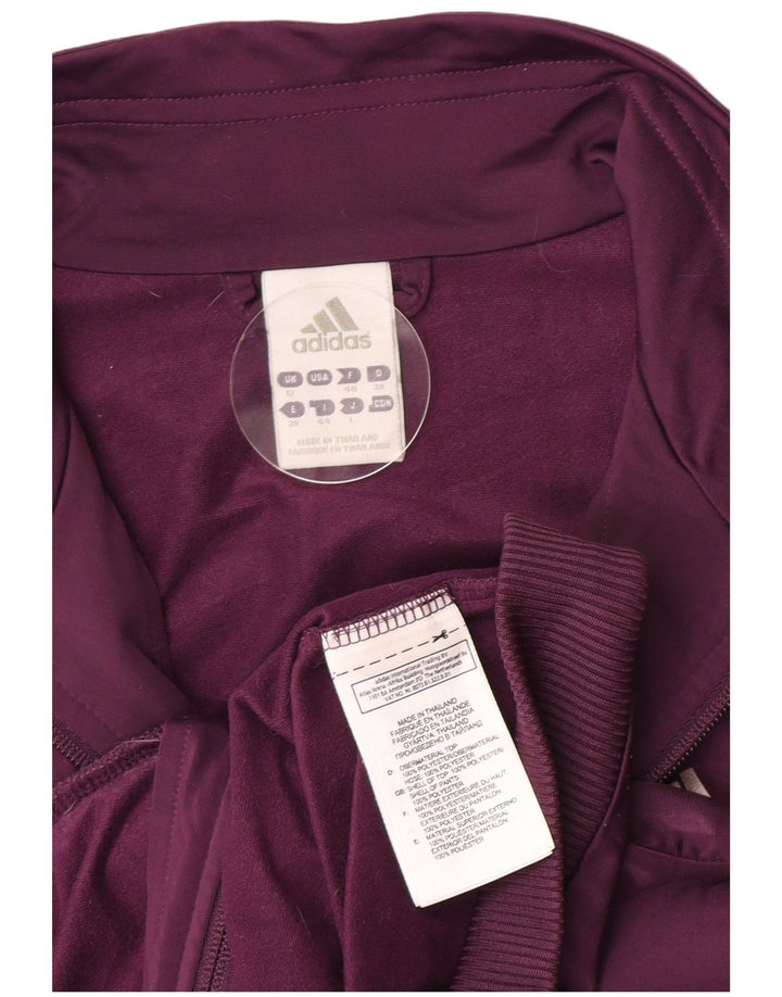 Adidas Womens Full Tracksuit UK 12 Medium  Purple Polyester