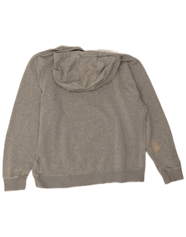 Nike Mens Hoodie Jumper Large Grey Cotton