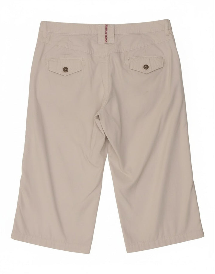 Armani Womens Bermuda Shorts W28 Medium  White Cotton