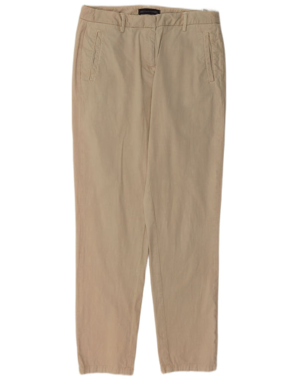 Marks & Spencer Slim Chino-Hose für Damen, UK 10, Größe S, W27, L29, Beige, Baumwolle
