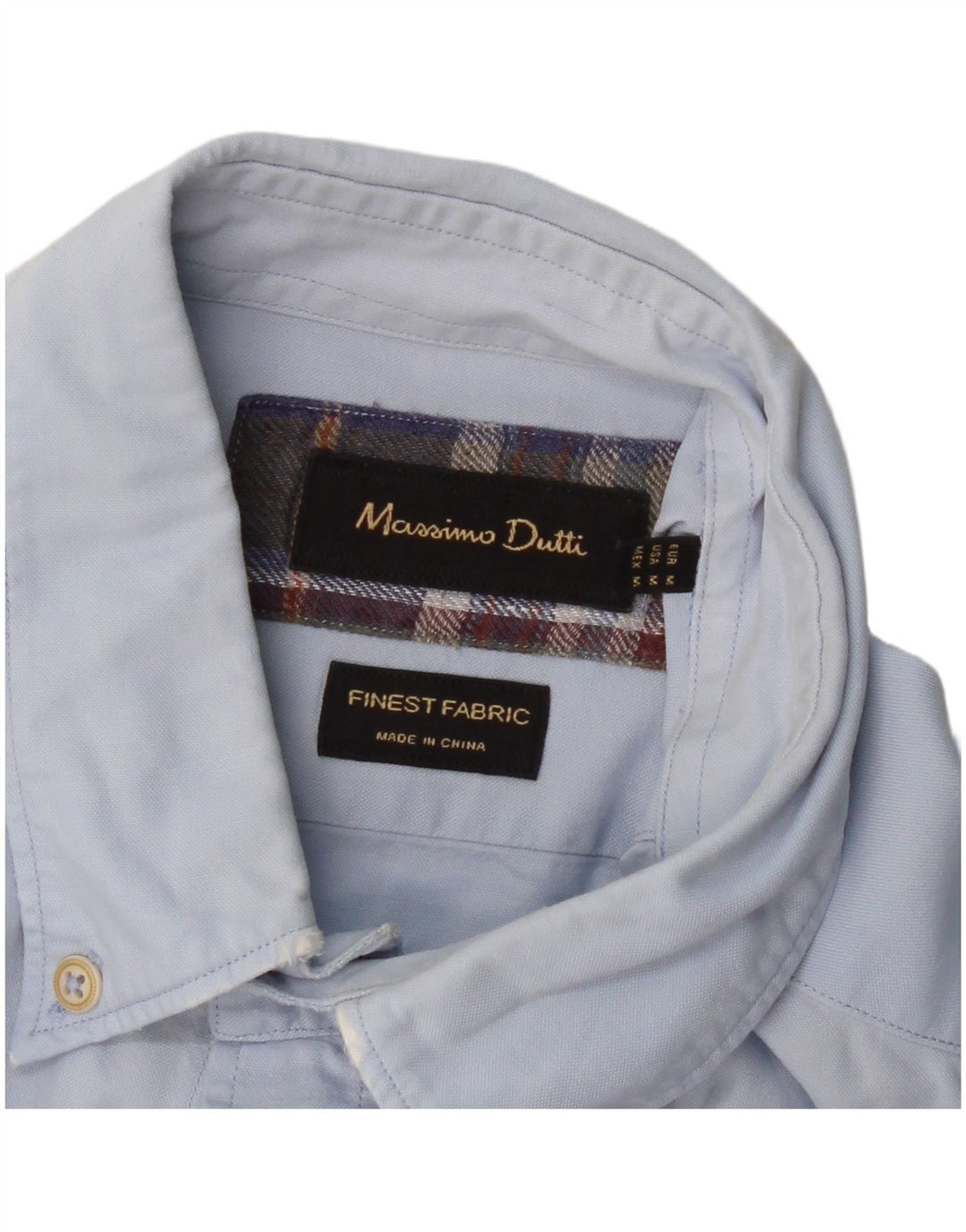 MASSIMO DUTTI Mens Shirt Medium Blue
