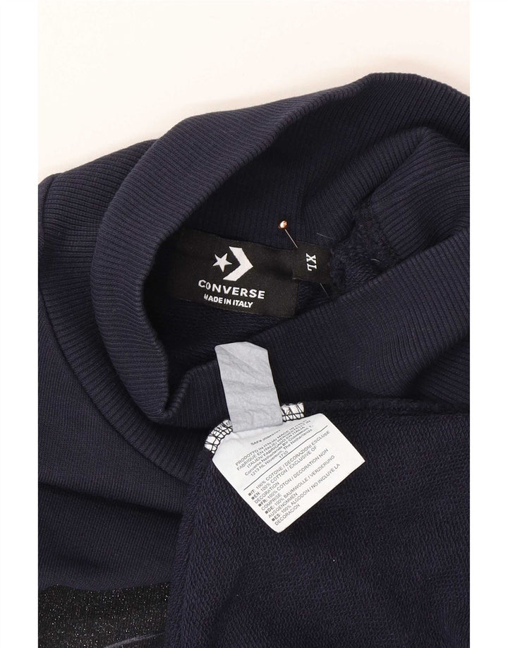 Converse Herre grafisk top langærmet XL marineblå bomuld