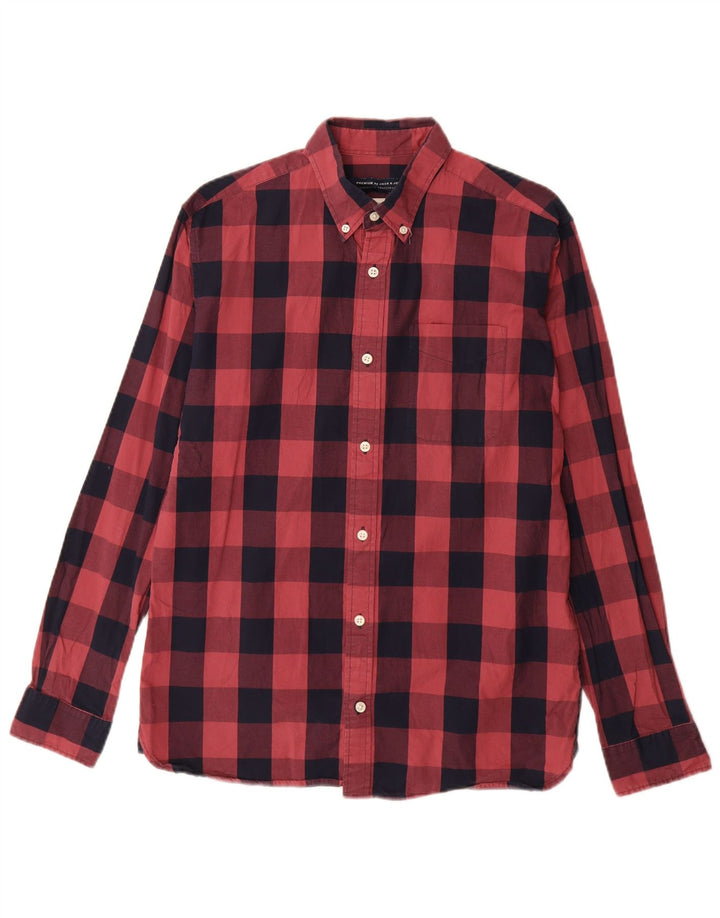 Jack & Jones Herreskjorte Medium Rød Gingham Bomuld