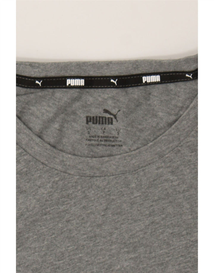 PUMA Mens Graphic T-Shirt Top Small Grey Cotton Vintage Puma and Second-Hand Puma from Messina Hembry 