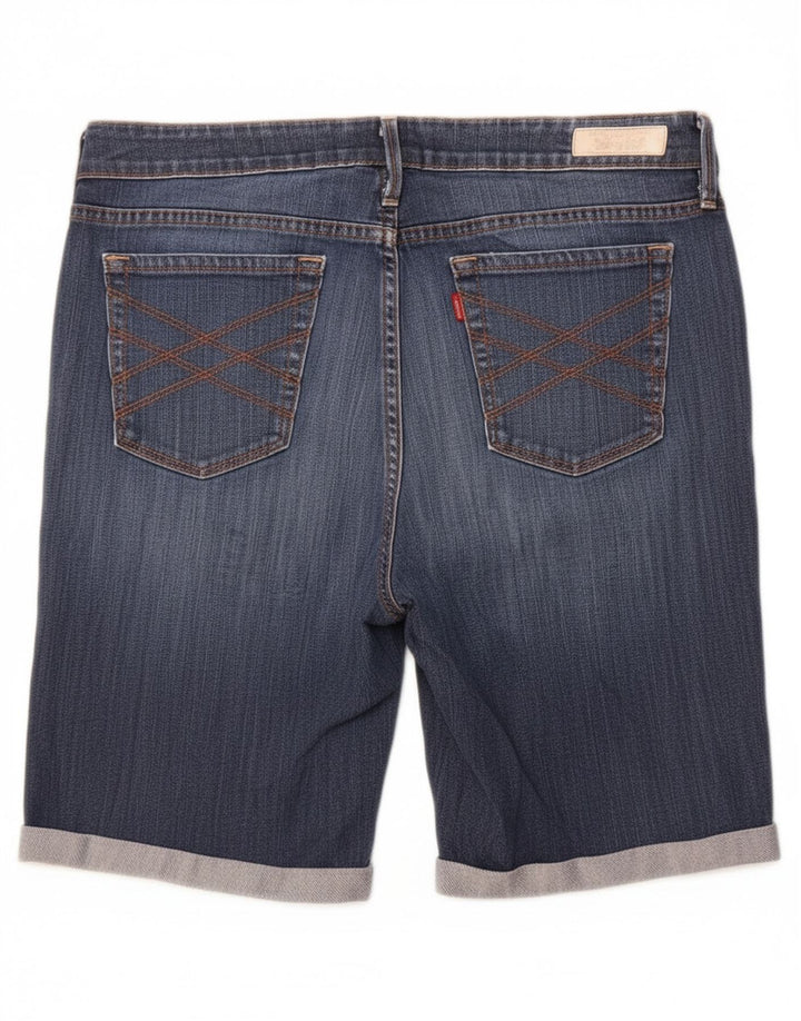 Levi's Womens 545 Bermuda Denim Shorts US 10 Large W34  Blue Cotton