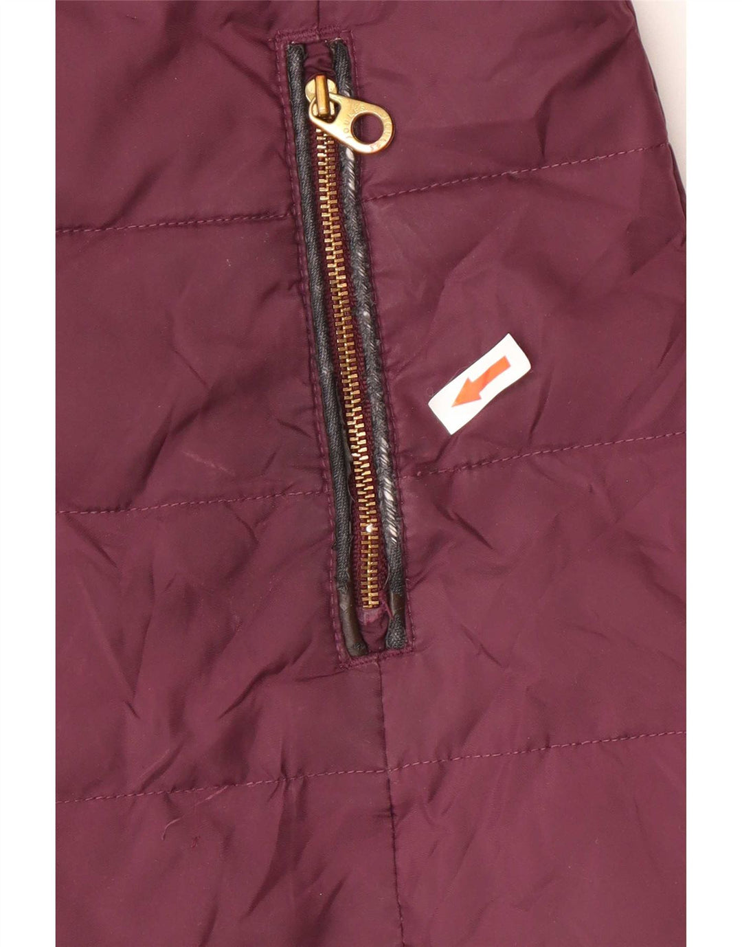 Cappotto imbottito con cappuccio da donna Joules UK 8 piccolo poliestere bordeaux