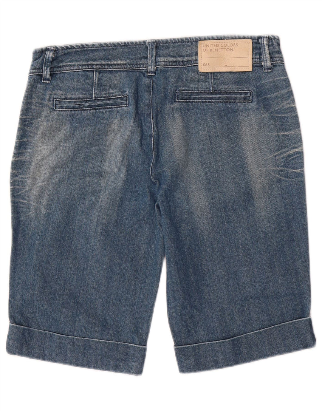 BENETTON Женские джинсовые шорты IT 44 Medium W32 Синие