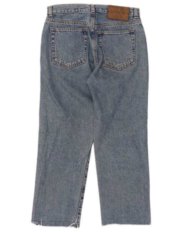 Calvin Klein Womens Cropped Jeans W29 L24 Blå Bomuld