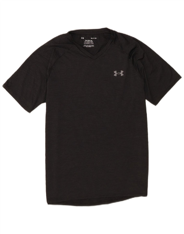 Under Armour Mens T-Shirt Top Small Black Flecked