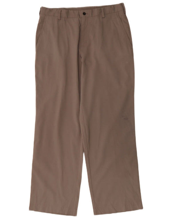Nike Herre Dri Fit Straight Chino Bukser W34 L32 Grå