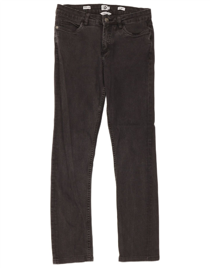 Dack's Womens Regular Fit Straight Jeans IT 42 Medium W28 L28 Black Cotton