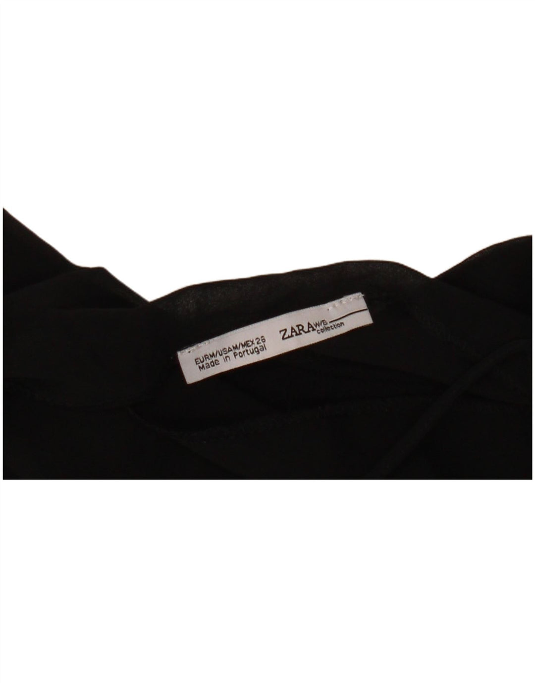 Zara Mujer Halter Top UK 42 Mediano Negro