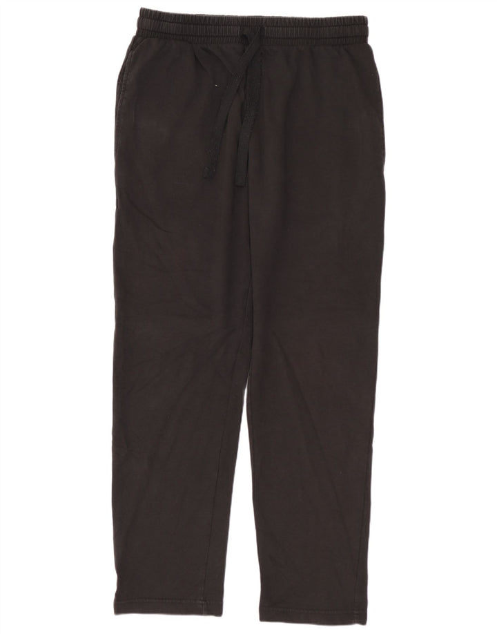 MARKS & SPENCER Womens Tracksuit Trousers UK 14 Medium  Black Cotton