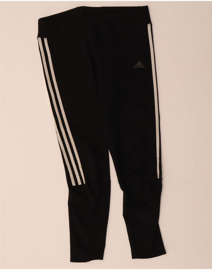 ADIDAS Womens Climalite Leggings UK 12/14 Medium  Black Polyester