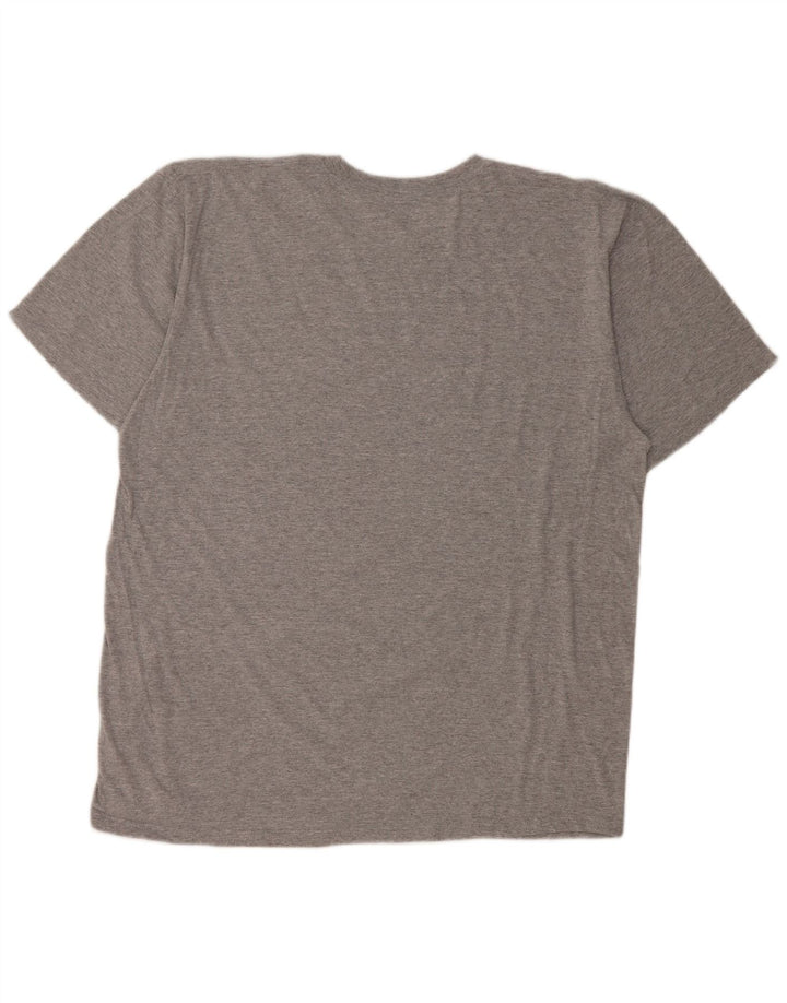 IZOD Mens Graphic T-Shirt Top XL Grey Flecked