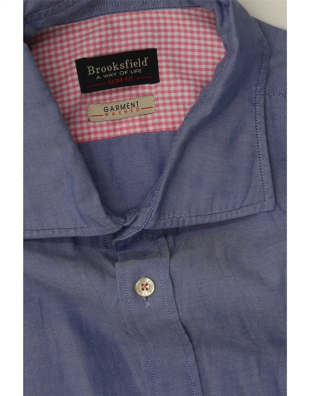 Brooksfield herreskjorte str. 43 Large Blue Spotted