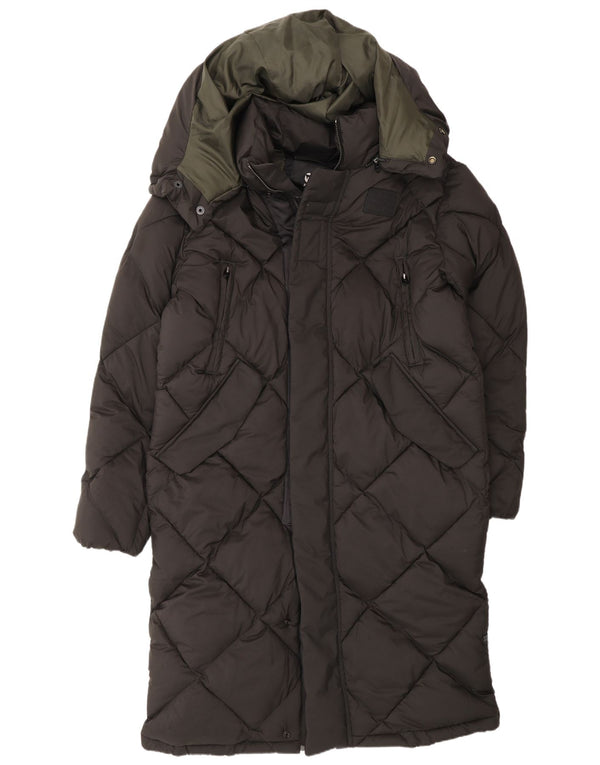 G-Star Abrigo acolchado con capucha y ajuste holgado para hombre UK 38 Medium Black Modern