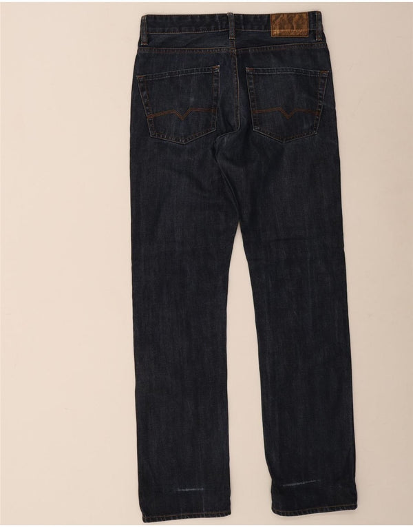 Hugo Boss Mens Slim Jeans W31 L34 Azul Marinho Algodão