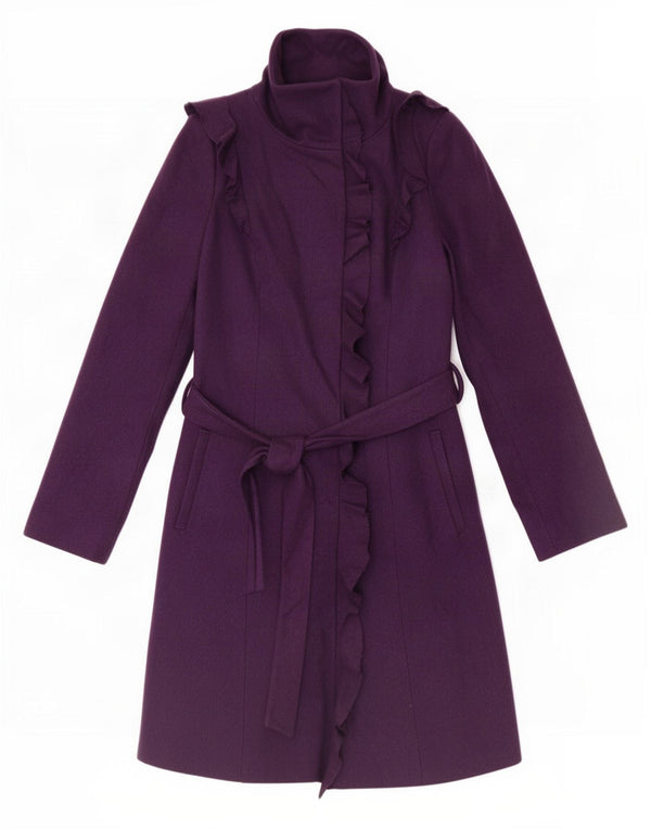 Gabardina Oasis para mujer UK 6 XS Lana Púrpura