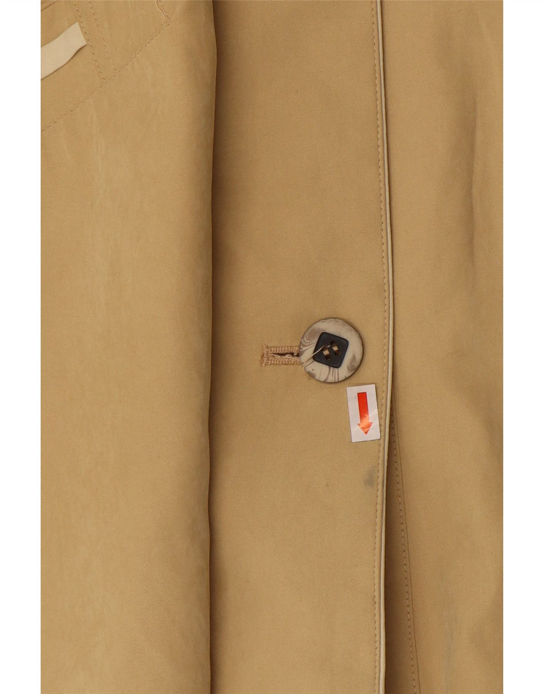 ENSIGN Womens Overcoat UK 16 Large  Yellow Polyester