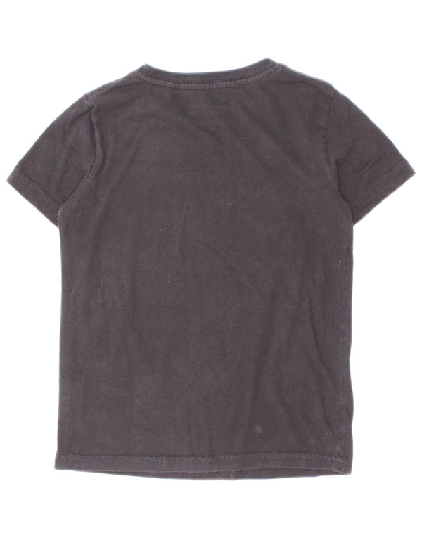 Champion Boys Graphic T-Shirt Top 4-5 Years Black Cotton