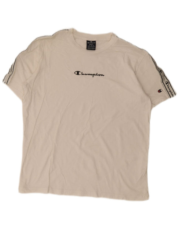 Ανδρικό γραφικό T-Shirt Champion Top Small White Colourblock