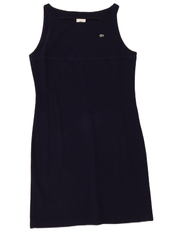 Lacoste Abito tubino senza maniche da donna taglia 46 XL Blu navy