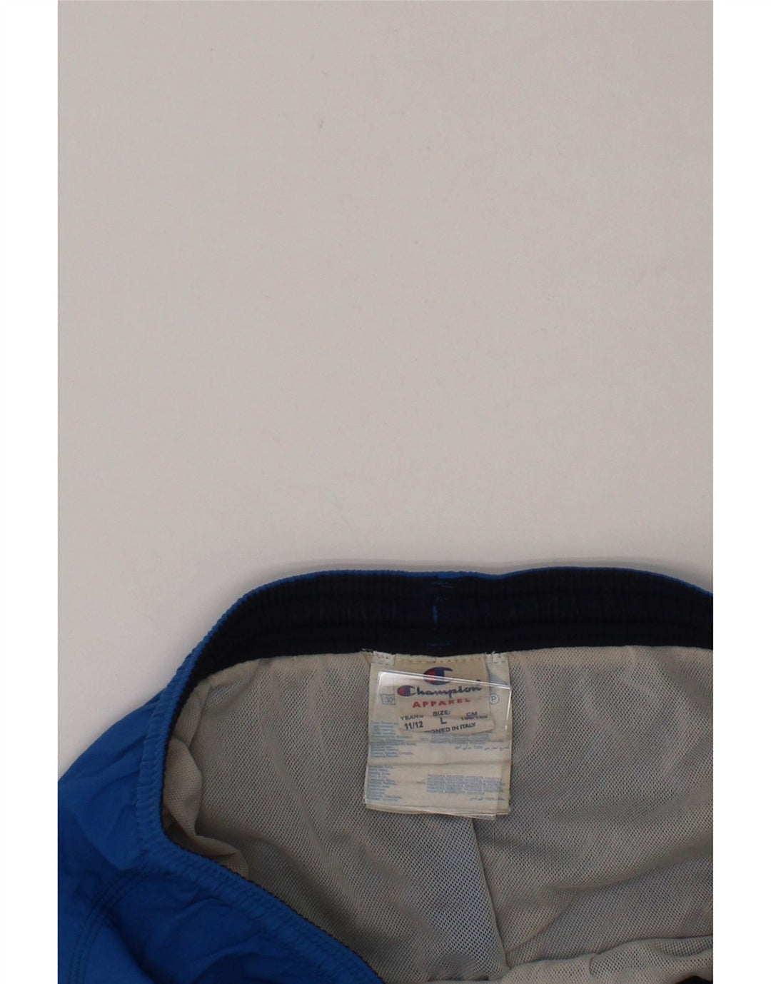CHAMPION Boys Sport Shorts 11-12 Years Large  Blue Polyamide Vintage Champion and Second-Hand Champion from Messina Hembry 