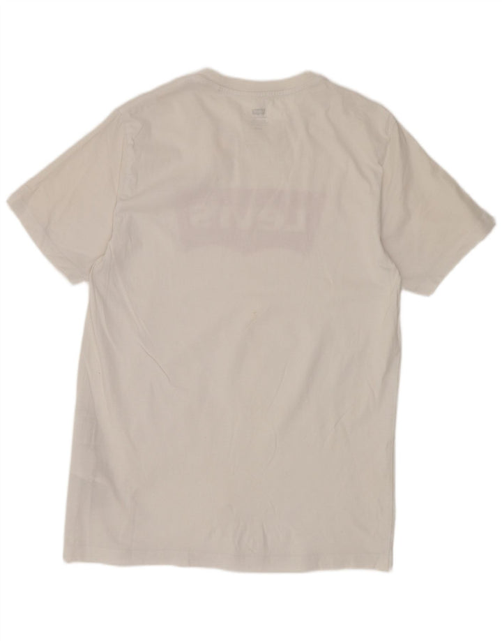 Levi's Mens Graphic T-Shirt Top Medium White Cotton