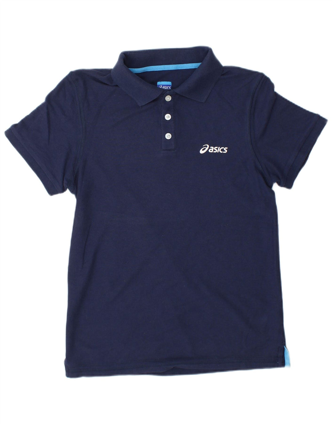 Polo Asics Hombre Pequeño Poliéster Azul Marino