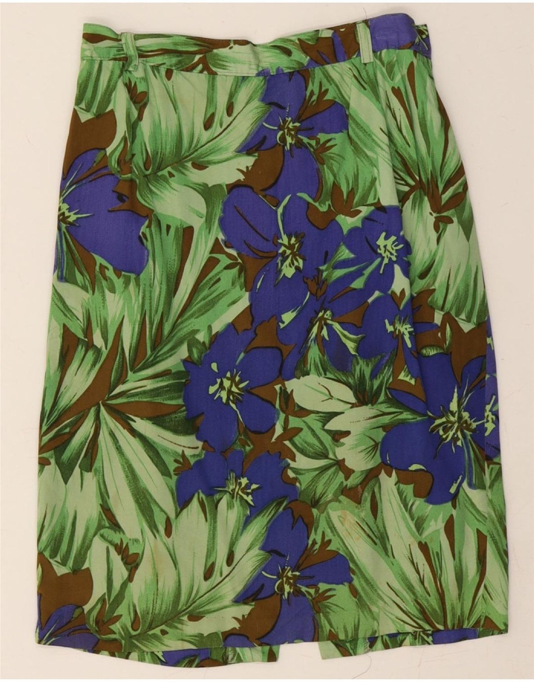 VINTAGE Womens A-Line Skirt IT 44 Medium W26 Multicoloured Floral Vintage Vintage and Second-Hand Vintage from Messina Hembry 