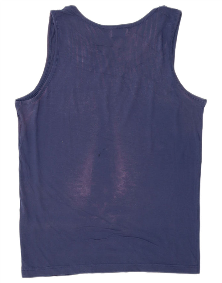 Kappa Débardeur Graphique Homme Large Bleu Marine Coton