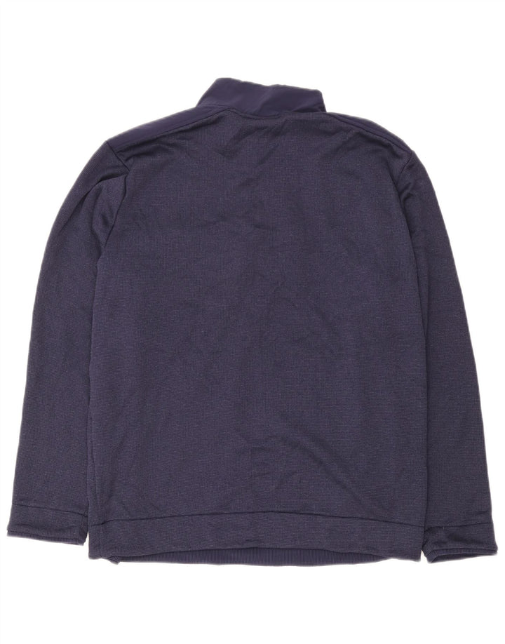 Under Armour Homme Zip Neck Sweatshirt Jumper XL Bleu Marine Polyester