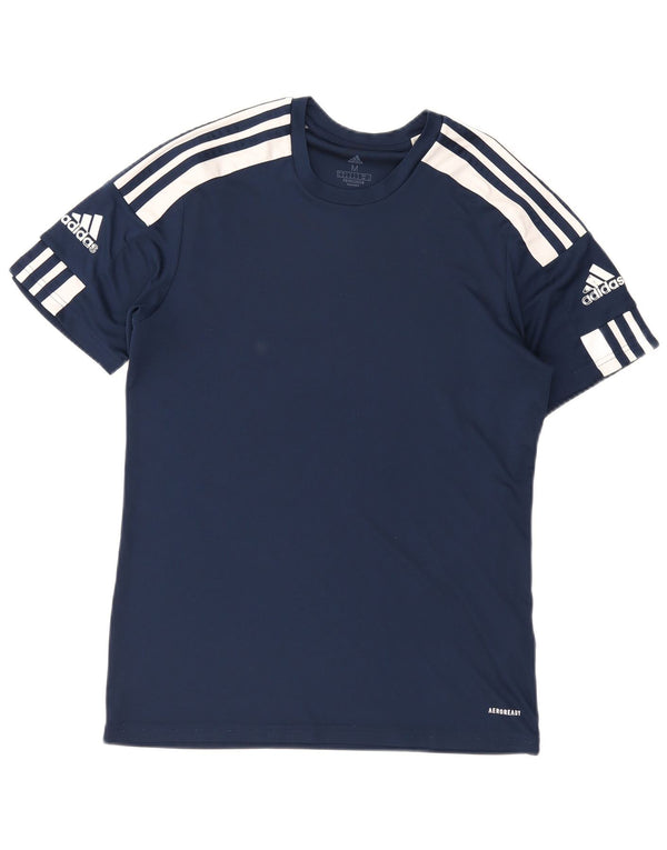 Adidas Herren Aeroready Graphic T-Shirt Top Medium Marineblau Farbblock