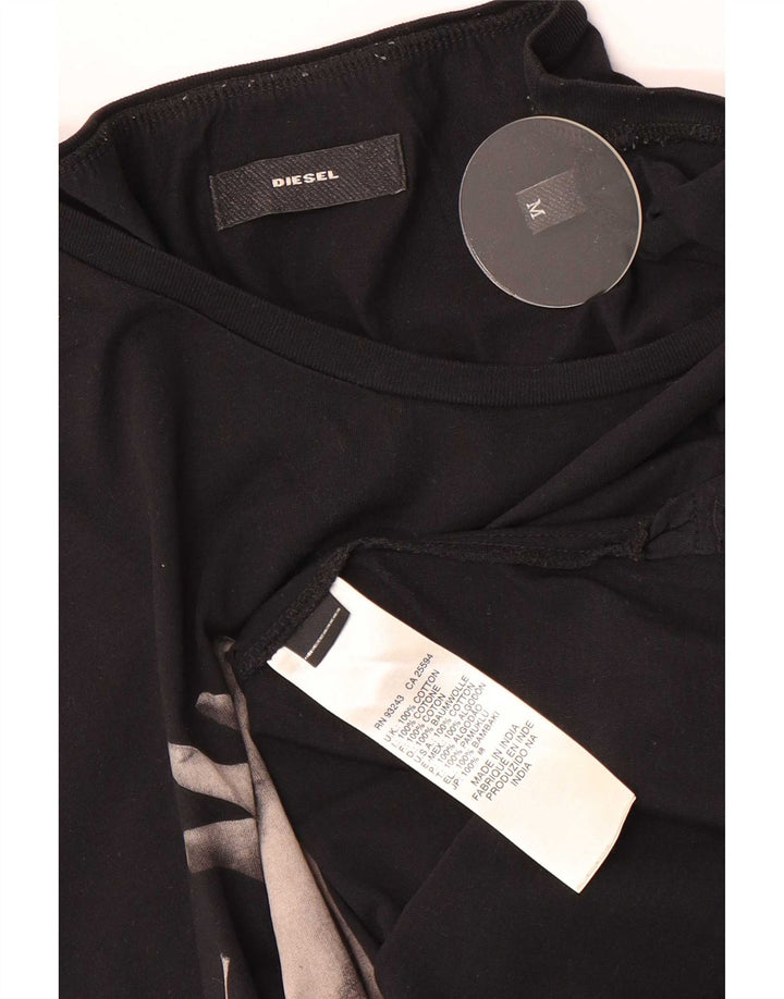 Diesel Débardeur Graphic Homme Noir Moyen Coton