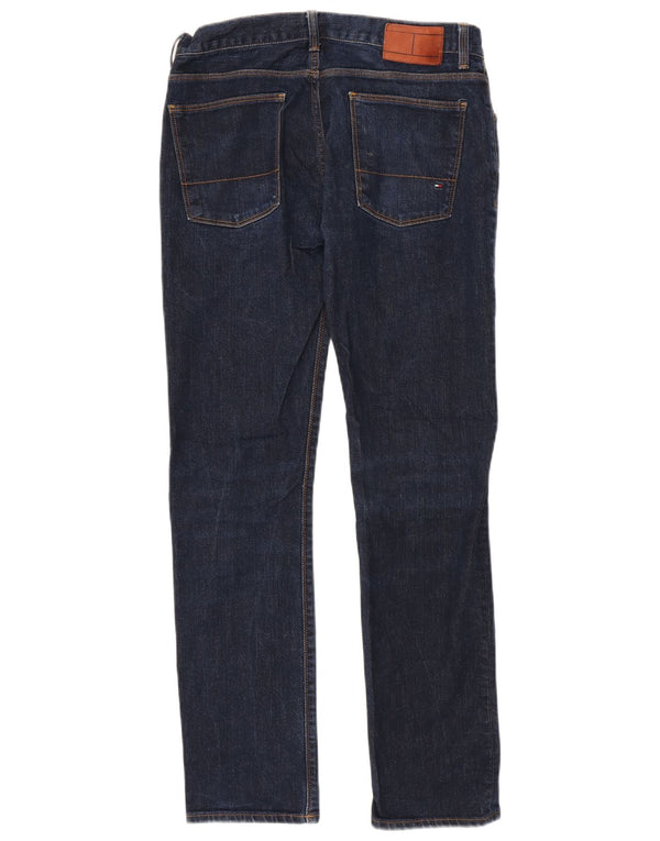 Tommy Hilfiger Mens Slim Jeans W32 L32 Navy Blue Cotton