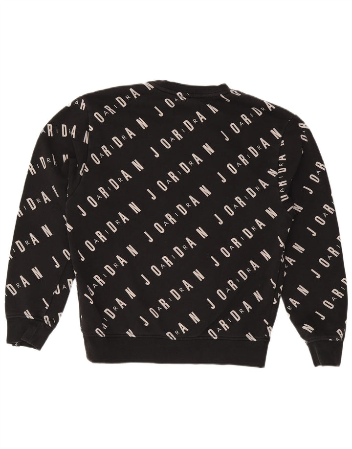 Jordan Mens Graphic Sweatshirt Jumper Small Black Cotton
