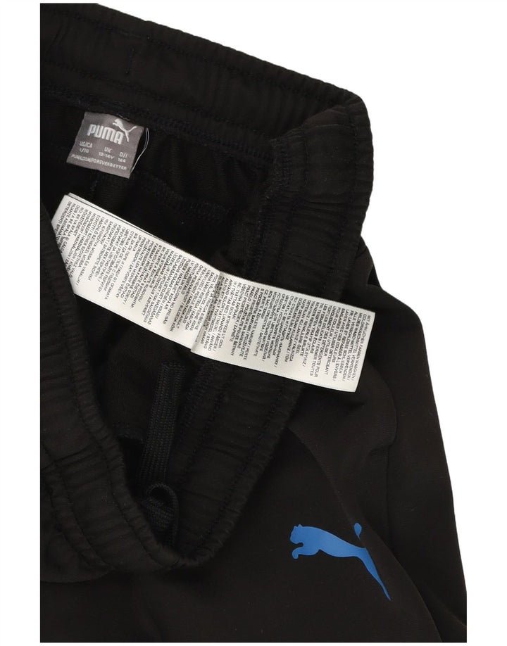 Puma Boys Tracksuit Trousers 13-14 Years  Black Polyester