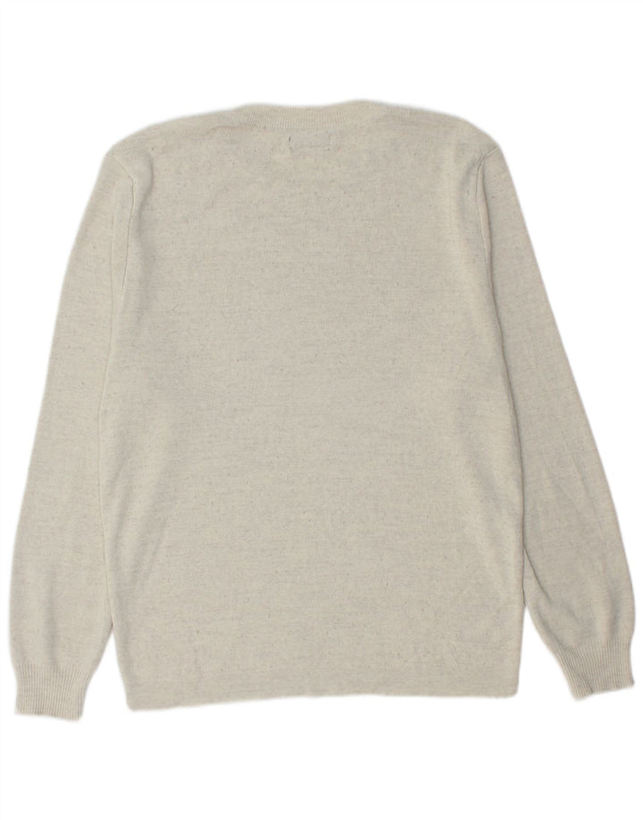 Zara Herre sweater med rund hals XL Grå