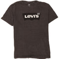 Levi's T-Shirt Graphique Homme Large Gris Moucheté Coton