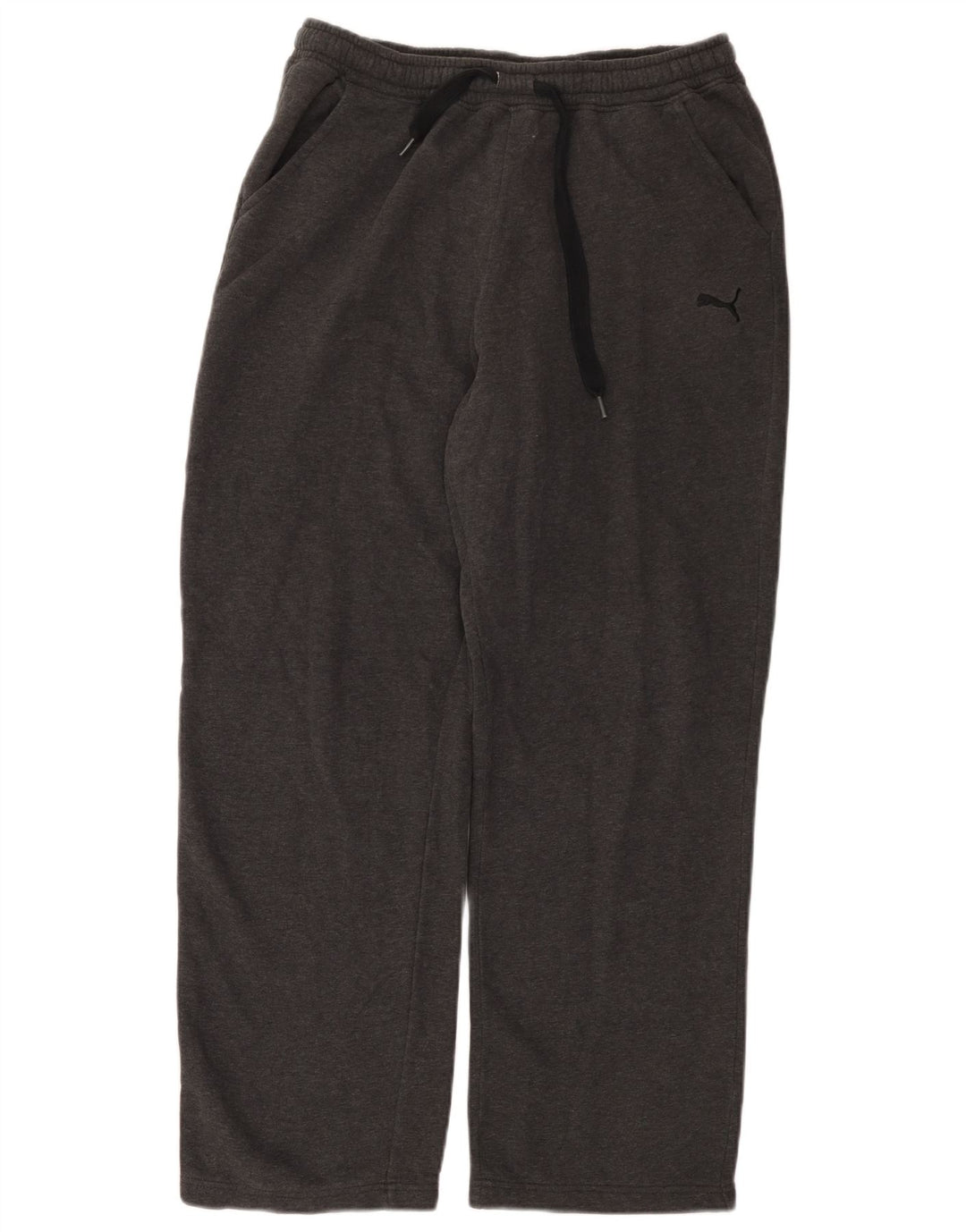 Puma Mens Tracksuit Trousers Medium  Grey Cotton